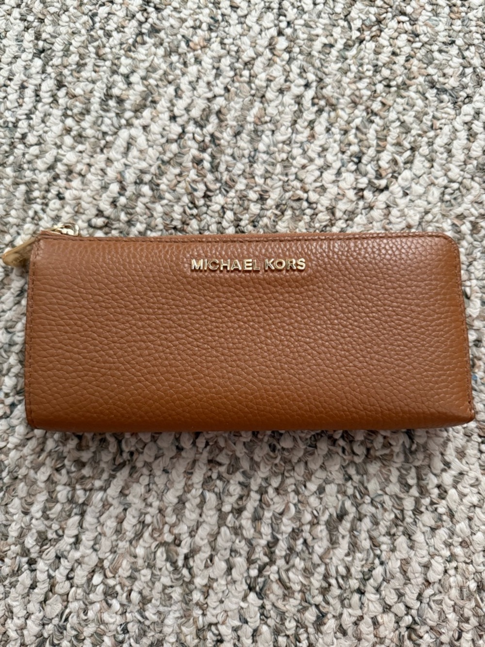 Michael Kors Brown Jet Set Zip Wallet